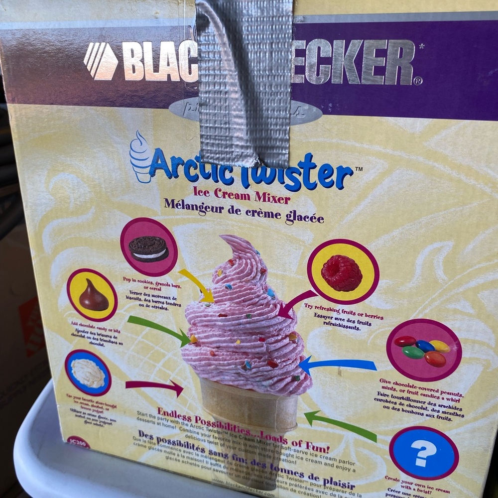 Black decker Ice cream mixer